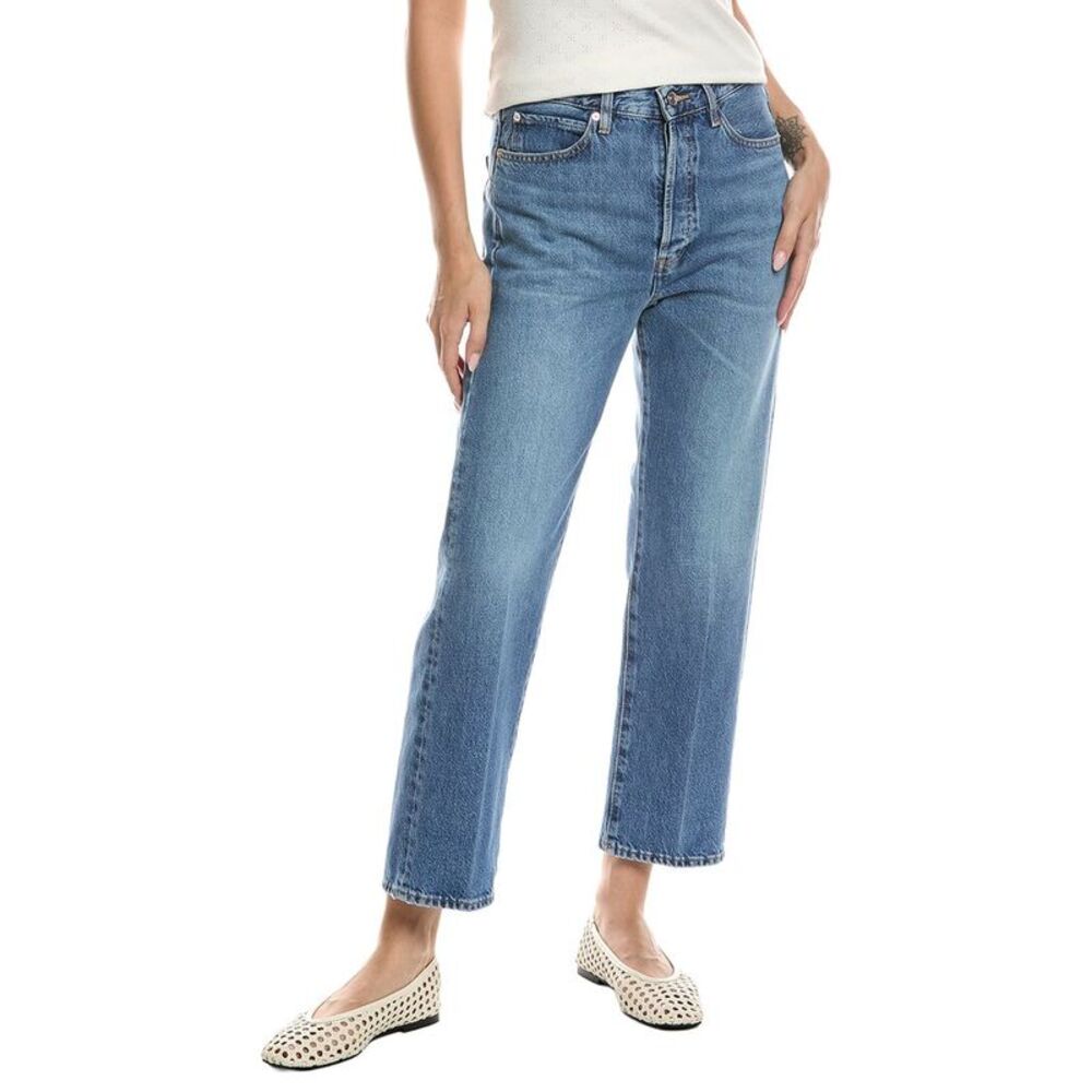 Frame Denim Womens  The Vertical Crop Jean, Blue